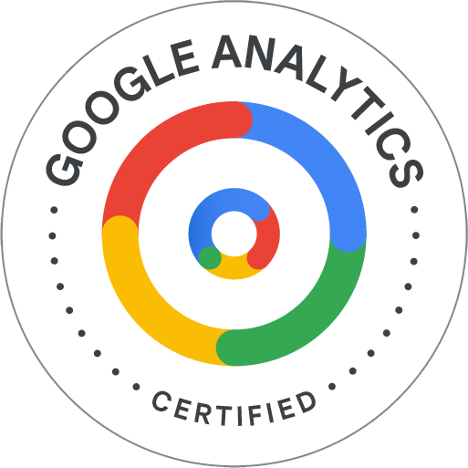 Selo Google Analytics Agência Ótima Ideia fundo transparente